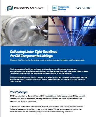 2022 Q4 - Precision Machining Case Study #1 - GM Component Holdings - Cover